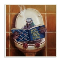 Ступел Дома Декор Гулаб Пушењето На Тоалетот Читање Смешно Сликарство Ѕид Плакета Уметност