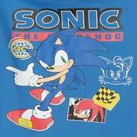 Sonic The Hedgehog Момци Ајде да тркаламе графичка маичка, големини 4-20