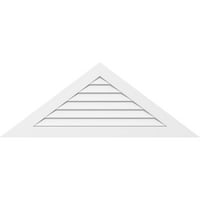 84 W 17-1 2 H Триаголник Површински монтирање PVC Gable Vent Pitch: Нефункционален, W 3-1 2 W 1 P Стандардна рамка