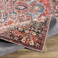 Уметнички ткајачи Ирис Ориентална област килим, црвена, 6'7 9 '