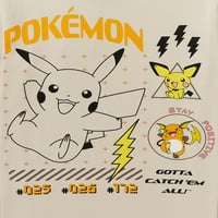 Pokemon Boys Pikachu Graphic Graphic T-Shirt, 2-пакет, големини XS-XXL
