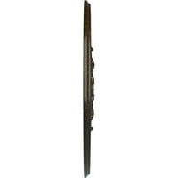 Ekena Millwork 26 OD 1 8 ID 1 2 P Традиционално со лисја од лисја таванот медалјон, рачно насликан камен огниште крцкање