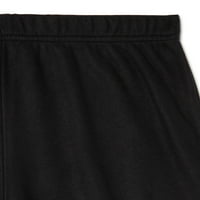 Black Panther Boys долги ракави на врвот и панталоните за пижами, сет, 2-парчиња, големини 4-12
