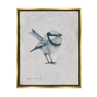 Tuphel Wren Bird Animal Animal Intimal Animal & Insects сликање златен плови, врамен уметнички печатен wallид уметност