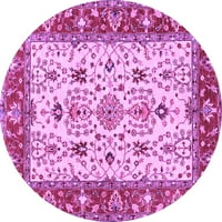 Ахгли Компанија Затворен Круг Персиски Виолетова Традиционална Област Килими, 5 ' Круг
