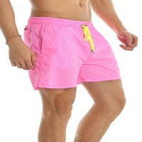 Колиша Мажи Плажа Шорцеви Висок Половината Дното Врвка Лето Кратки Панталони Дневна Тренингот Еднобојна Плажа Облека Розова