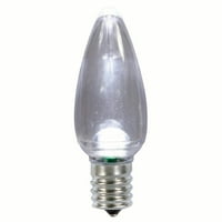 Викерман Ц Транспарентен LED чиста сијалица за замена на бело треперење