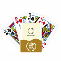 Бензен Молекуларна Структура Формула Супстанција Кралската Флеш Покер Игра Со Карти