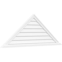 48 W 14 H Триаголник Површински монтирање PVC Gable Vent Pitch: Нефункционално, W 2 W 2 P Brickmould Shill Frame