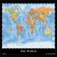 Мапа-Светски Ѕид Постер, 22.375 34
