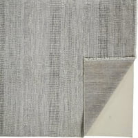 Caldecott Classic Striped килим, челична сребрена сива боја, килим со акцент од 2ft 3ft